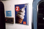 Реклама в вагонах под оргстеклом формата А3